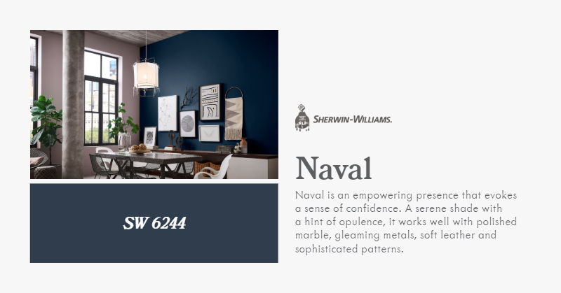 Sherwin Williams 2020 COTY - Naval